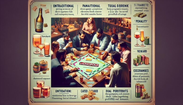 Zasady gry w Monopoly Drink – zabawa planszową i drinkami